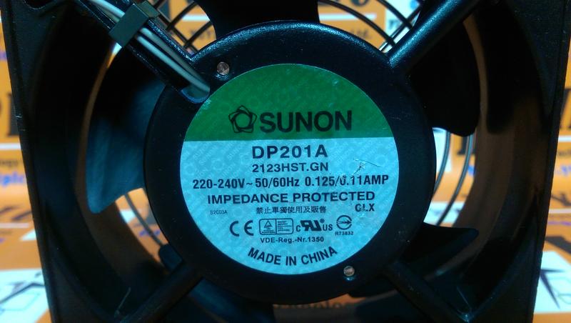 DP201AT/2122HBL.GN | Ventilateur axial Sunon 136 m³/h, 18 W 230 V ac, DP 90 mA 120 mm 120 mm 25 mm | RS DP201AT/2122HBL.GN | Ventilateur axial Sunon 136 m³/h, 18 W 230 V ac, DP 90 mA 120 mm 120 mm 25 mm | RS